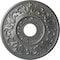 Ekena Millwork Valletta Ceiling Medallion (Fits Canopies up to 3 1/2"), Hand-Painted Silver, 18"OD x 3 1/2"ID x 1"P CM18VLSLS - alternate 1